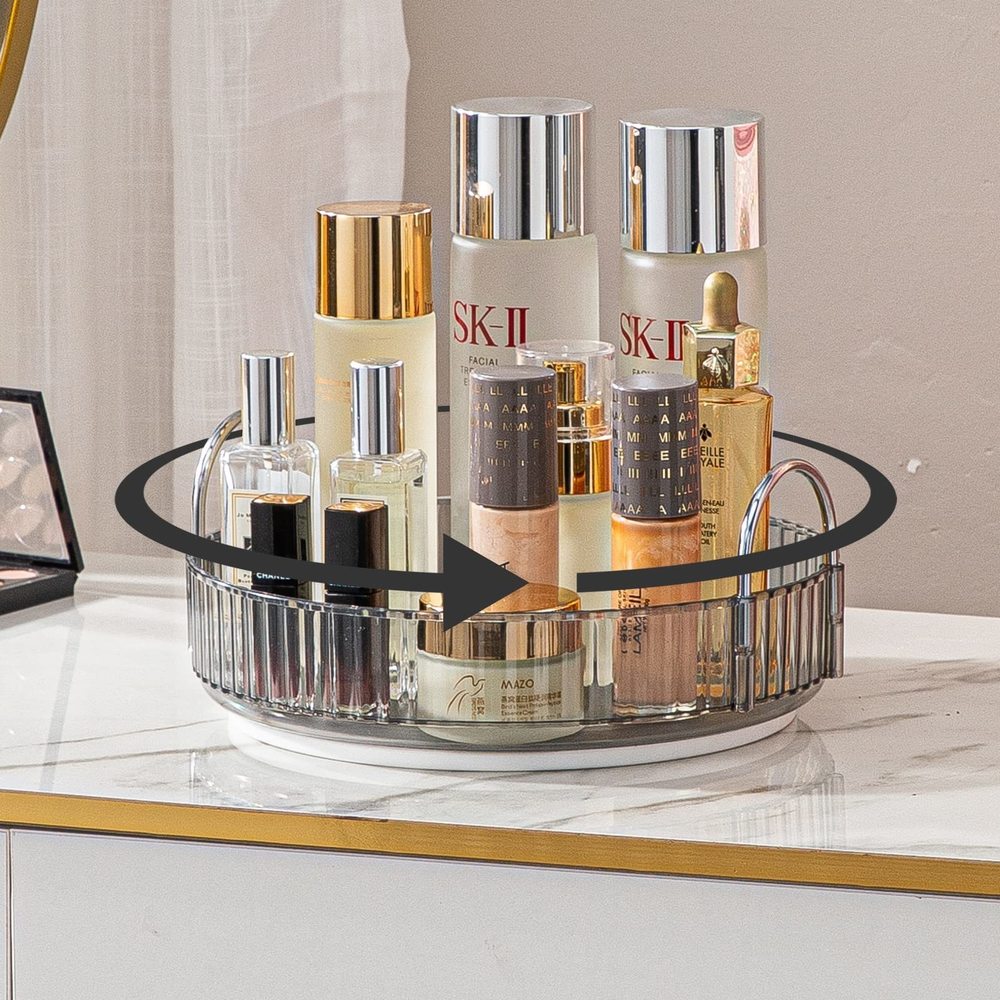 Rotating Makeup Organizer For Vanity, High-capacity Skincare Clear Make Up✋